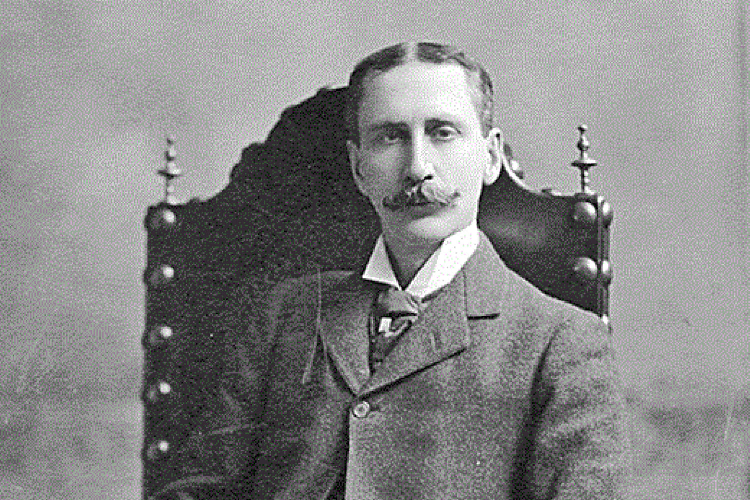 Black and white photo of Edward Angle, the father of orthodontics